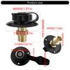 Flange Motorhomes Water Connection Inlet 3/4NH Female to 1/2 NPT Male with Check Valves Suitable for Campers Trailer