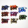 Mixed Color Glitter Dnd Dice Polyhedron Dice Set 7-Piece D4 D6 D8 D10 D10% D12 D20 For Rpg Role Playing Game Math Teaching