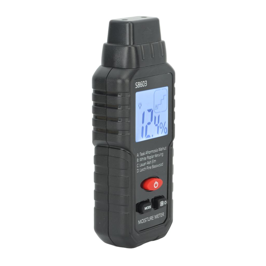 Digital Wood Moisture Meter ABS Wood Humidity Tester Light Weight Timber Damp Detector for Home
