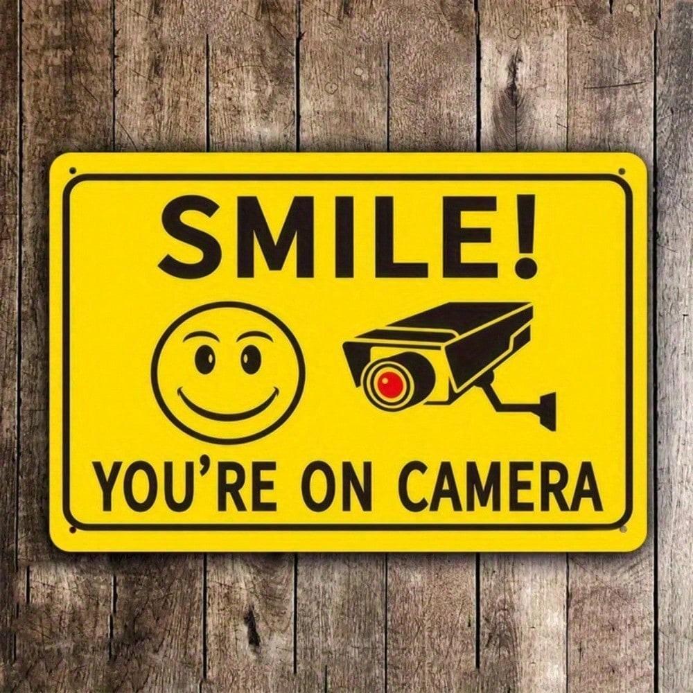 Funny Metal Sign Wall Art Surveillance Humorous Quote Home Office Decor