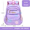 Sweet Cute Gradient Backpack for Elementary School Girls, Grades 1-6, Large Capacity Schoolbag