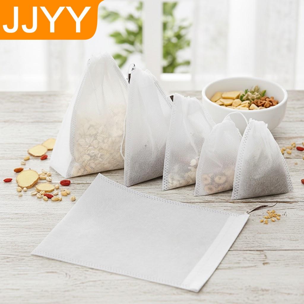 

100PCS Disposable Empty Teabags String Heat Seal Filter Paper Loose Leaf Herbal Tea Kitchen Tools 100PCS ( 5x7CM )
