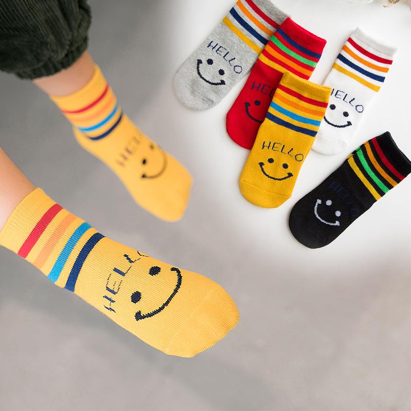 Children's Mid-Calf Cotton Socks - Autumn/Winter Sports & Casual Japanese Style