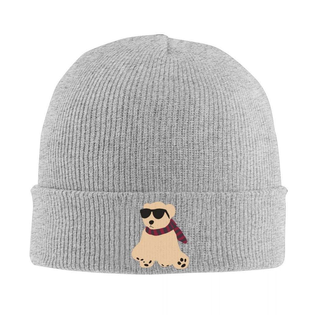 Team Conrad Junior Mint Bear Warm Knitted Cap Winter Knit Bonnet Hat Skullies Beanies Hip Hop Caps for Unisex