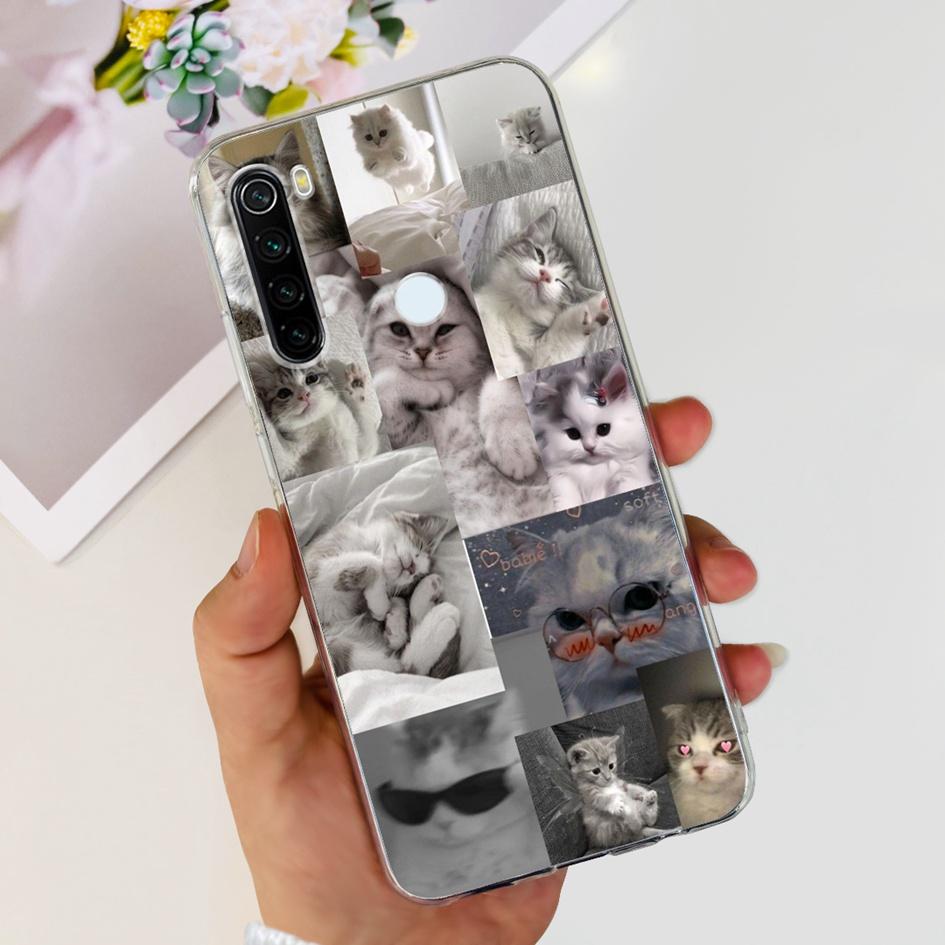 For Xiaomi Redmi Note 8 Case Cute Cartoon Soft Silicone Phone Cases For Xiaomi Redmi Note 8T 8 t Cover On Redmi Note8 Back Coque