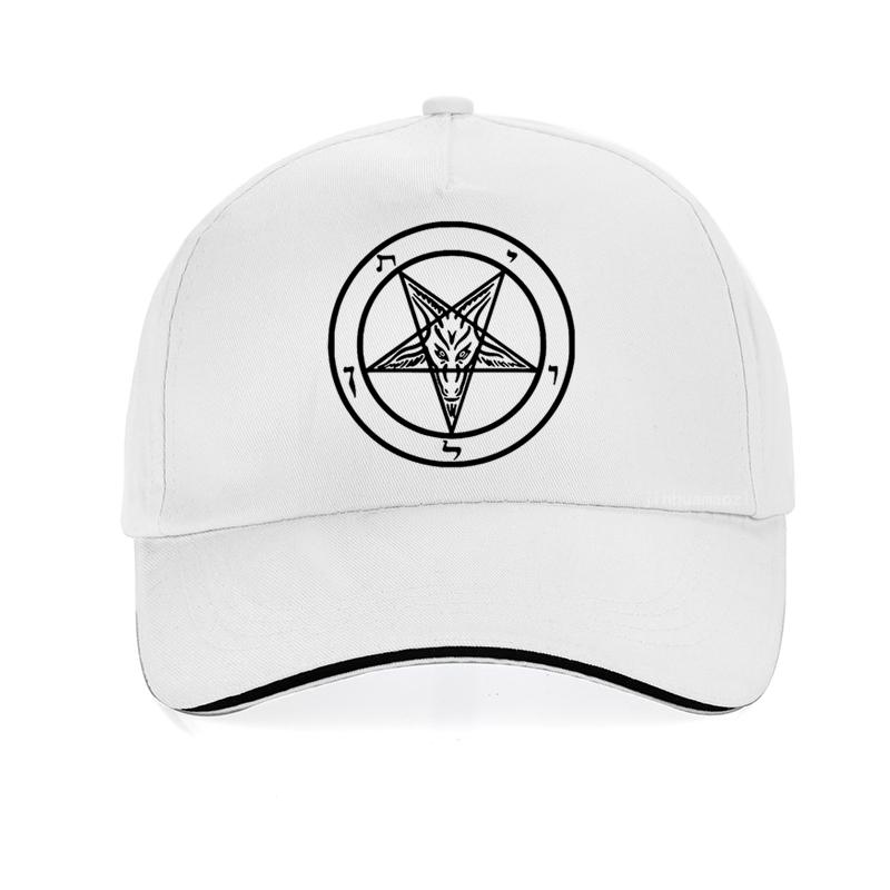 Pentagram Gotický Okultní Satan Kšiltovka Nová Pánská Dámská Tátova Čepice Letní Volnočasová Truckerka Unisex Snapback Klobouky Gorras