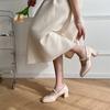 Fashion 2025 New Style Spring Autumn Vintage Dress High Heels Women's Shoes Fashion Style Mary Jane Shoes Rubber Sole