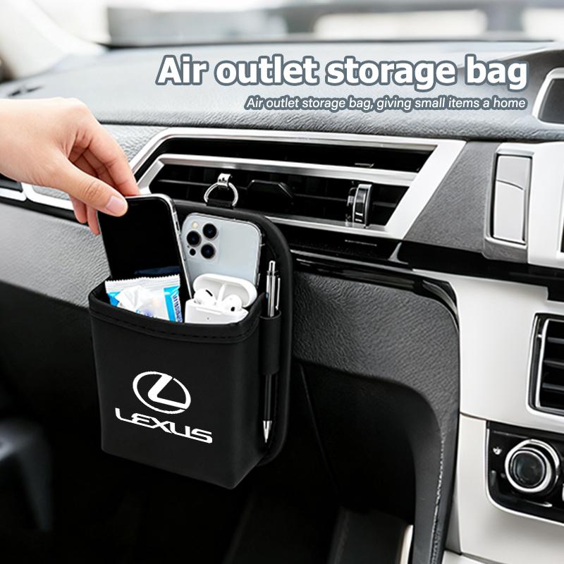 For Lexus Car Car Air Outlet Storage Box Phone Glasses Organizer Auto Styling Accessories RX350 IS250 CT200h ES250 ES300h NX300hBL1