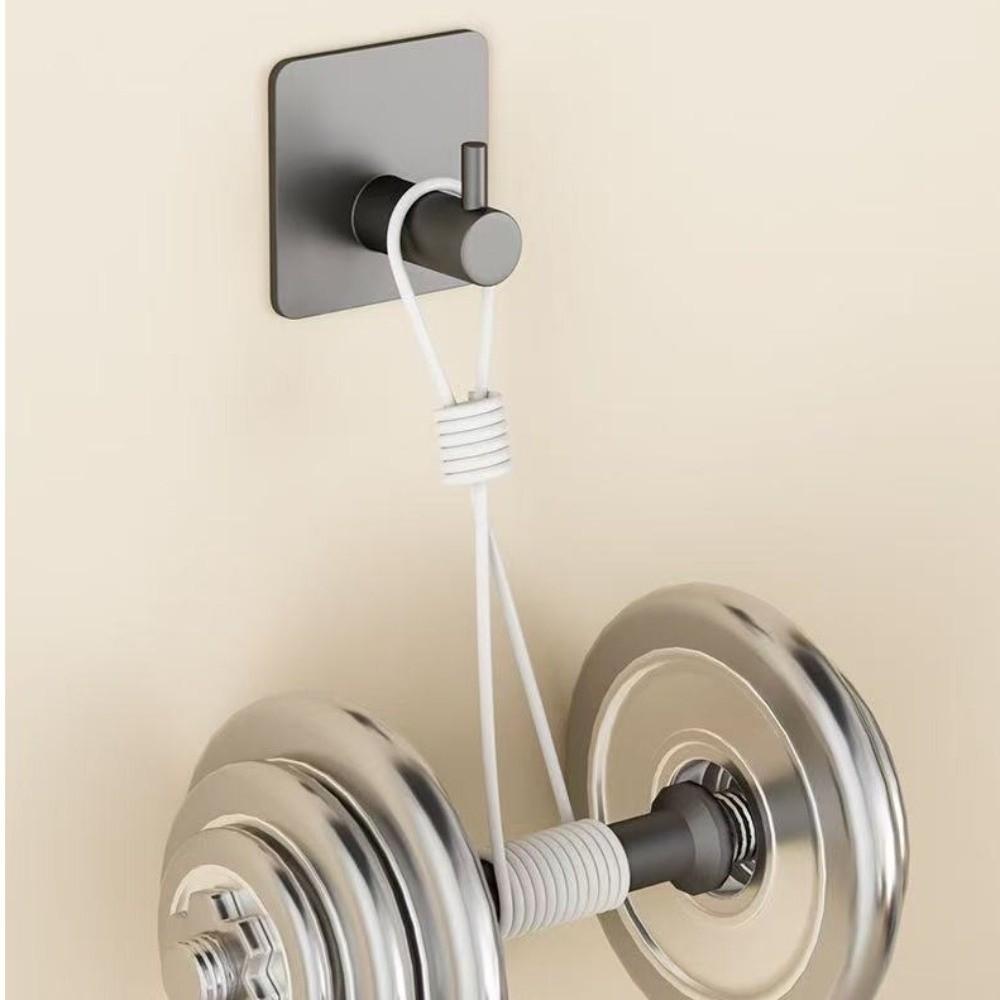 3pcs Stainless Steel Adhesive Hooks Rust Proof Bathroom Clothes Hooks  Organization Accessory