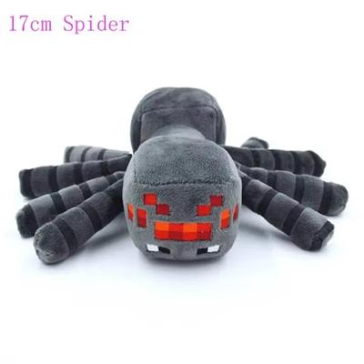 16cm Gris MC Araña Peluche Juguetes de Peluche Juego MC Araña Peluche Animales Suaves Juguete Muñeca para Niños Regalos