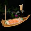 Bamboo Dragon Boat Luxury Tatoo Boat Dry Ice Tatoo Platter Sushi Table Container Japanese Cuisine Sushi