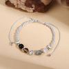 Quartz Jewelry Moon Phase Bracelet Moon Phases Faux Bracelet Adjustable Natural Protection Beaded Bracelet Anxiety Stress Relief