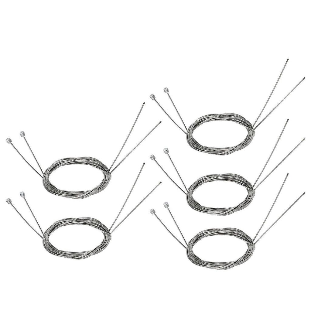 10Pcs Bike Shifter Cable Stainless Steel Rustproof Bicycle Gear Cable Shift Cable Wire for Mountain Bike Road Bike 2.1m