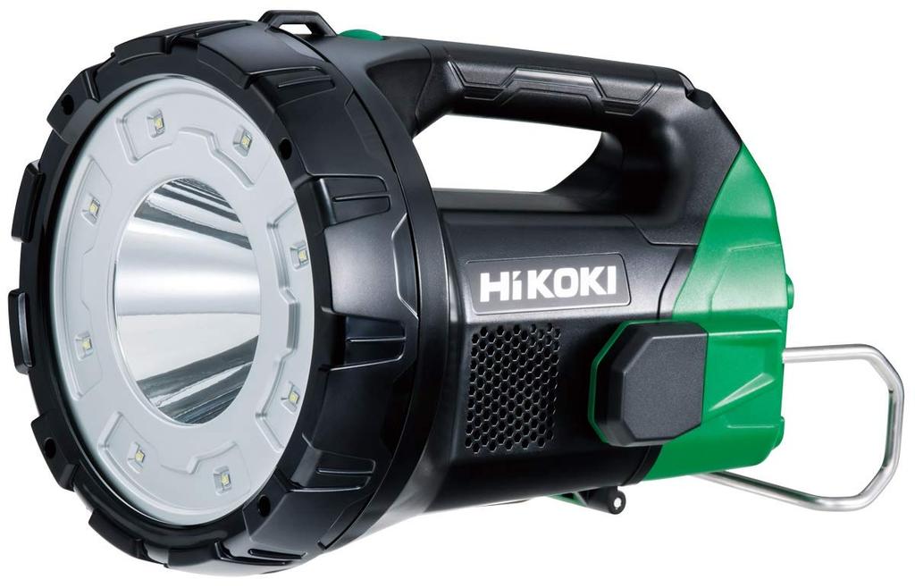 HiKOKI Cordless Searchlight and Charger Sold 28cm Deep X High X Wide (Battery Separately) UB18DA(NN) Dimensions 20.4cm 20.3cm