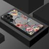 Magnetic For Magsafe Case For Samsung Galaxy S26 Ultra S25 Edge S24 S23 S22 Plus S21 FE Colorful Flowers Pattern Hybrid Matte Cover