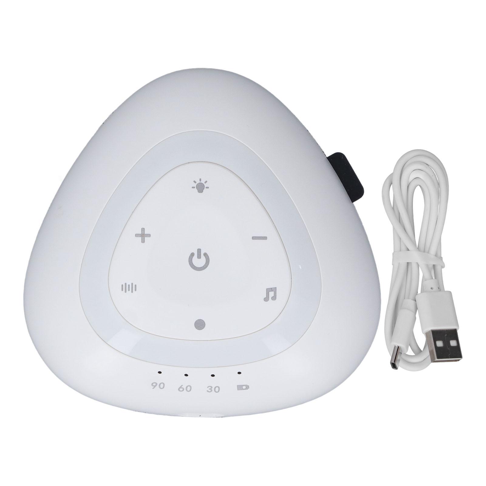 

Машина для создания белого шума, многофункциональная, мягкая музыка, портативный, умный инструмент для сна с теплым светом для серый