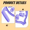8 Wheel Roller Fascia Massage Tool 360° Deep Tissue Leg Clamp Handheld for