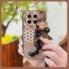 Soft Case Black Pearl Pendant Phone Case For Tecno Camon30/4G/5G/CL6/CL7 Silicone Dirt-resistant Protective Case Cartoon