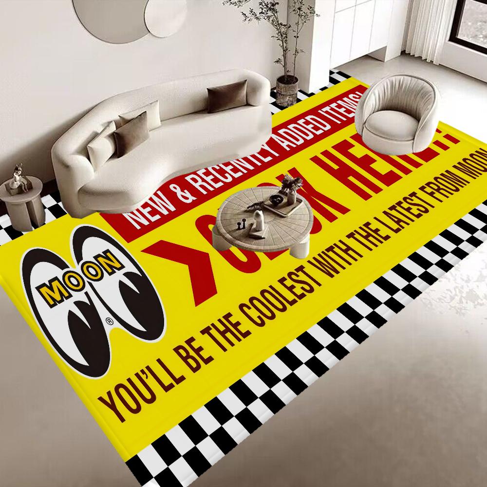 

Mooneyes Print Floor Mat INS Style Soft Bedroom Floor House Laundry Room Mat Anti-skid Bedside Area Rugs 40x60cm
