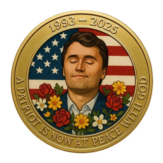 Pamětní mince Charlieho Kirka Pocta pravdě svobodě Pamětní mince Inspirativní suvenýr pro fanoušky