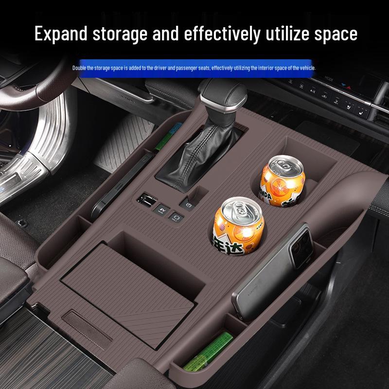 Non-Slip Silicone Mat for Toyota Sienna/Granvia Console & Cup Holders