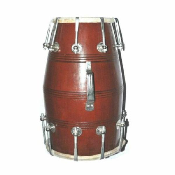 Premium Wedding Dholki Dholak – Nut Bolt Tuned | Quality Wooden Body | Rich Bass & Treble | Carry Bag & Protective Cover Included