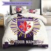 Custom Name ACF Fiorentina Pattern Bedding Quilt Set  Home Decoration  Gift (1 * Duvet Cover + 2 * Pillowcase  Without Core)