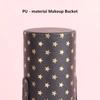 PU Leather Makeup Brush Bucket Waterproof Cosmetic Bag Portable Storage Box  Travel