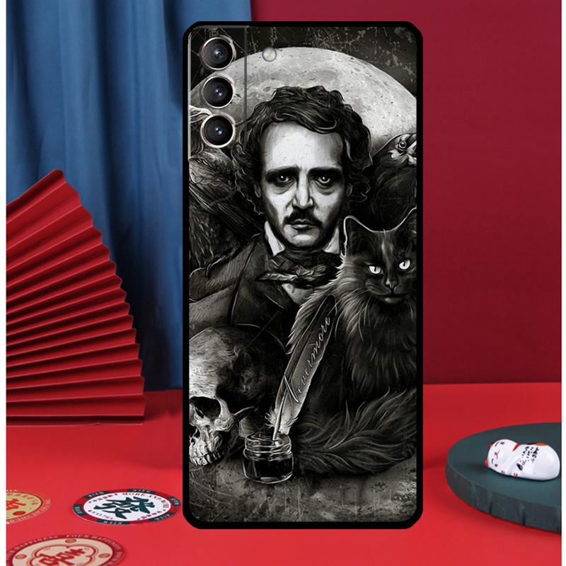 Edgar Allan Poe Phone Case For Samsung Galaxy S25 S24 Ultra S9 S10 S20 S21 S22 S23 Plus S24 FE Back Cover
