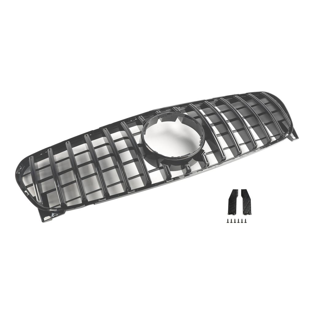 Front Grill Grille Fit Mercedes Benz GLA W156 X156 2017-2019 Facelift Black