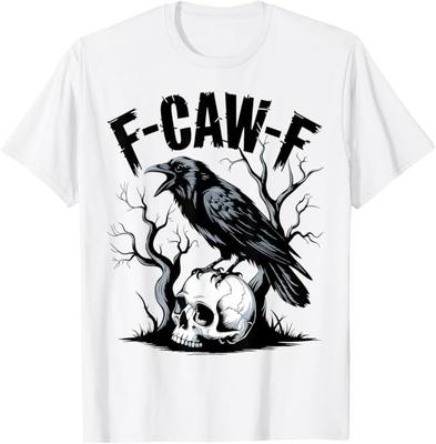 Corbeau Noir, F-Caw-F T-shirt Oiseau Noir Drôle