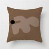 Coffee Colored Geometric Pillow Ins Atmosphere Sofa Cushion Brown Coffee Colored Living Room Cushion Homestay Model Room Pillow