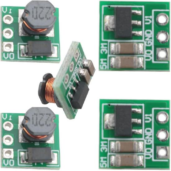 8PCS DC Boost Power Module 0.9-5V to 5V1.5V Boost Converter Board 4.2V to 5V Boost Conversion Power Module Applications Battery Solar Panel Rectifier