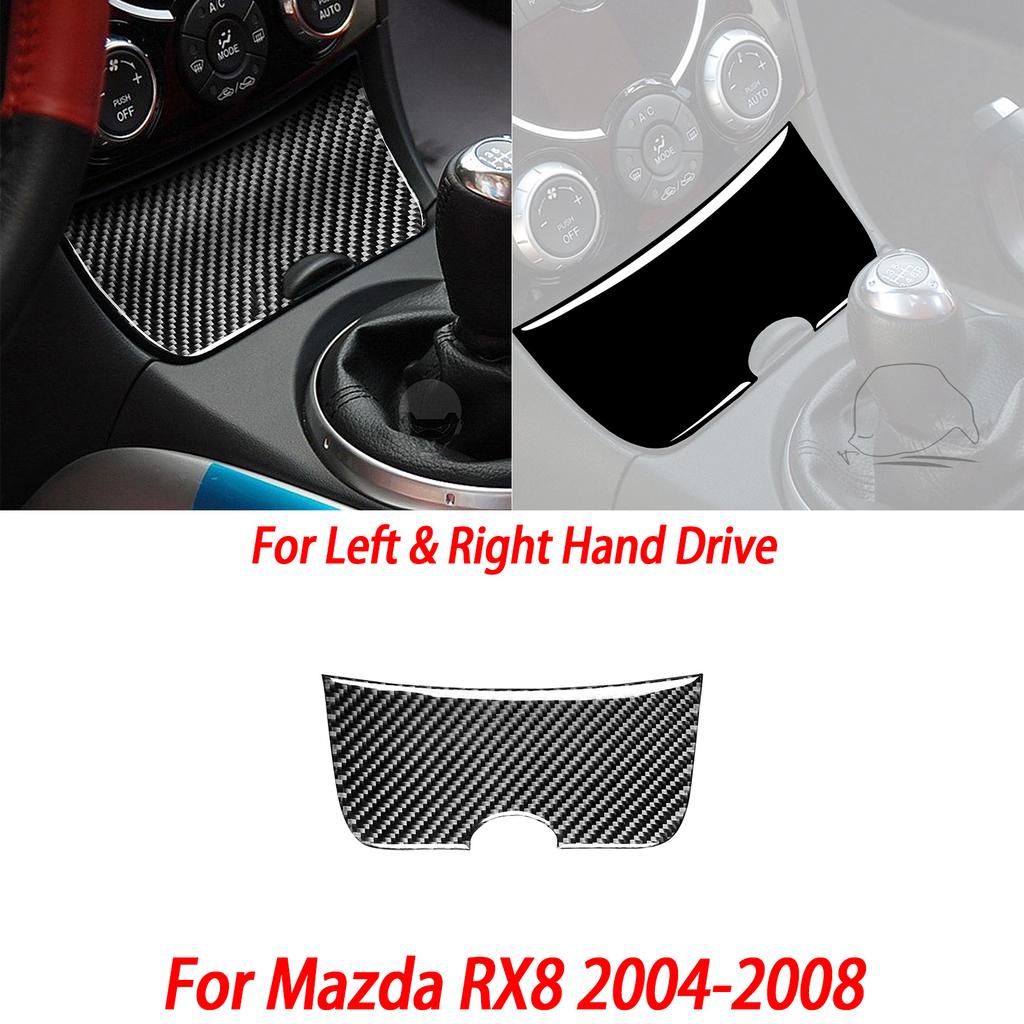 Gloss Black Plastic Car Interior Accessories Sticker AC Radio Door Handle Gear Shift Panel For Mazda RX8 2004-2008 SE3P JM1FE