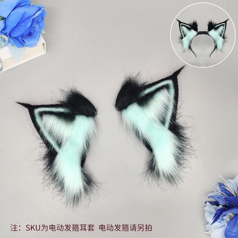 Gravity sensing cat ear headband charging touch movable fox ears can replace electric folding ear animal ear headband