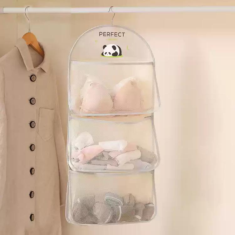 Oxford Cloth Hanging Net Pocket Storage Bag Clothesable organizer bag Lingerie Storage Hanging Bag