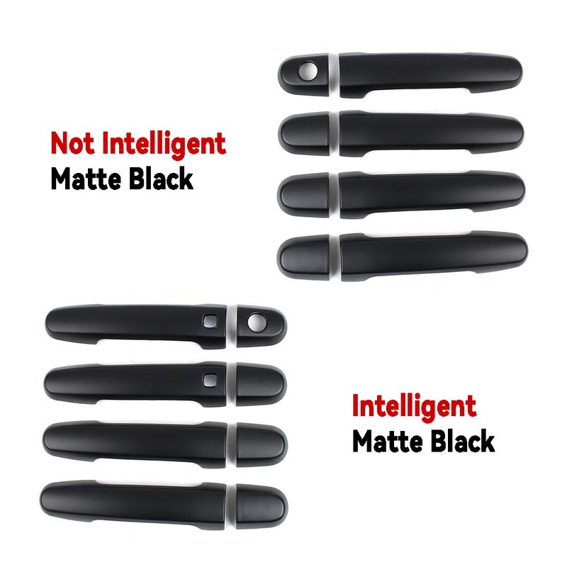 For Toyota Alphard 2003 - 2012 Abs Silver Black and Carbon Fiber Car Door Handle Cover Trim Car Accessories Exterior Decorate