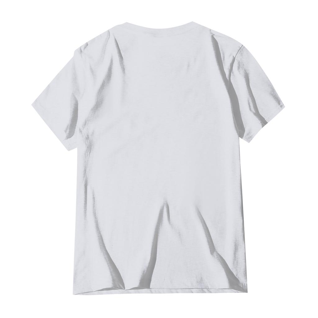 Fashion Round Neck Raglan Short Sleeve Workwear Printed Tops Ladies Summer Tops