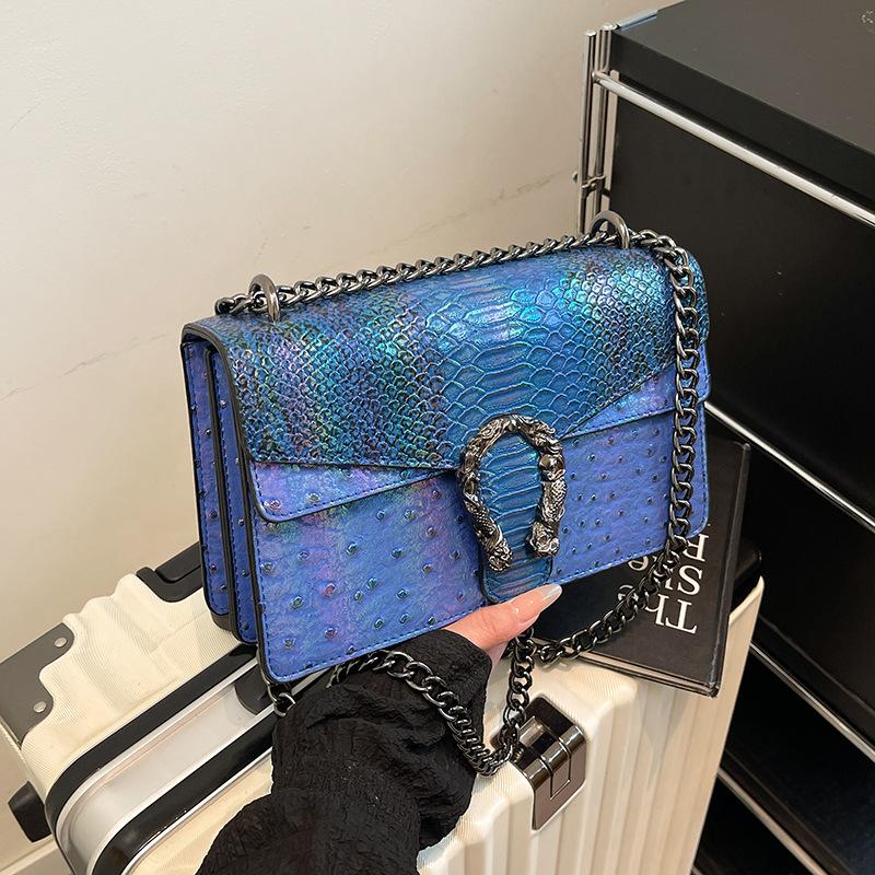 New High-end Fashion Snake Pattern Bag Shoulder Messenger Women's Bag