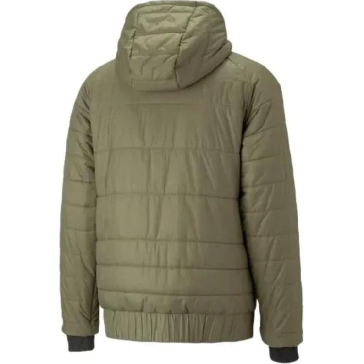 Puma Ac Milan Loose Reversible Letter Logo Printed Hooded Long Sleeve Jacket Men Jackets Black 771331-01