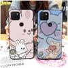 Anti-dust Silicone Phone Case For TCL T-Mobile Revvl 5G Cartoon Couple Full Wrap Dirt-resistant Anti-knock TPU Durable