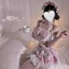 Sweetheart bear lolita maid pleated skirt love cartoon cute one-piece cos pure desire super cute girl suit