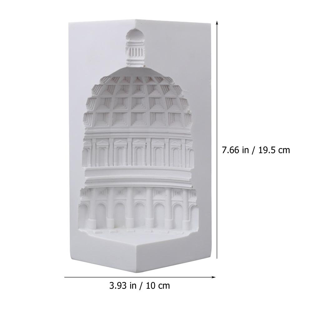 Tablescape Decor Roman Pantheon Book Shelves for Office Architecture Building Model