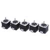 5pcs Nema 17 Stepper Stepping Motor Drive Control 2 Phase 1.8 Degree 0.9A 0.4N.M 42mm with Ld Cable 3D Printer/CNC Accessory Replacement