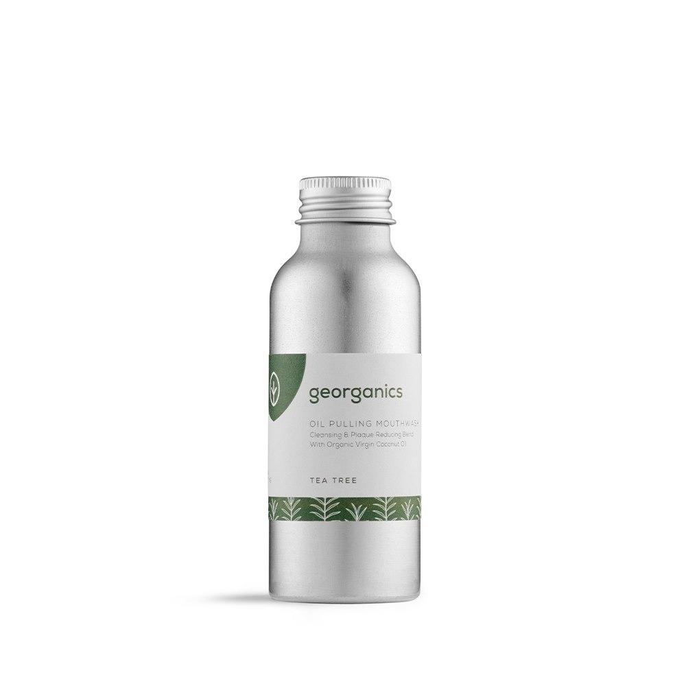 Naturalny Olej Płukanie Jamy Ustnej Oil Pulling Tea Tree 100Ml Georganics