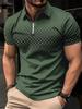 Simple Pattern Print Classic Fashion Men's Clothing Men's Short Sleeve T-shirt Striped Print Mens Polo Shirts Street Men's Polo