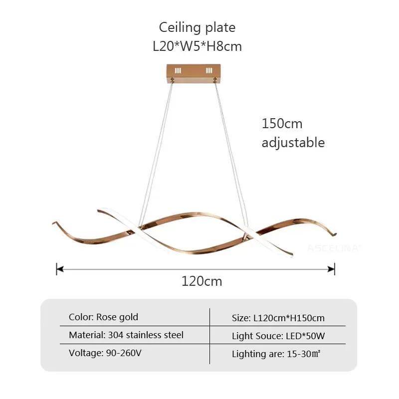 Modern LED Pendant Lights for Living Dining Room Suspension Luminaire Restaurant Ceiling Chandelier Indoor Lighting Fixture