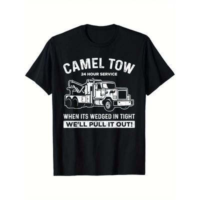 Adult Humor Towing Shirt, Casual Summer Tee, Crew Neck, Short Sleeve T-Shirt
