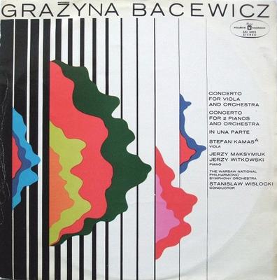 LP Record GRAYNA BACEWICZ STEFAN KAMASA J Concerto For Viola And Orchestra SXL0875 Polskie Nagrani 1972 Poland Classical Used