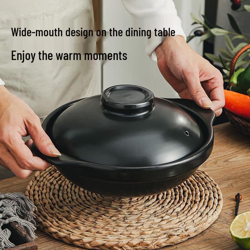WEIMINGNUO Black Clay Pot